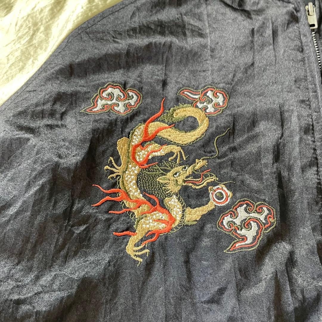 ジャケット・アウター 90-00's old souvenir jacket bi-color L