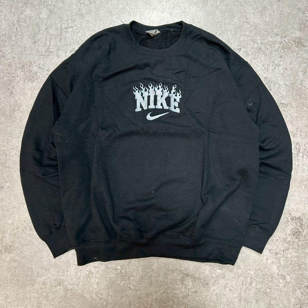 y2k NIKE ファイヤーロゴ GILDANボディ