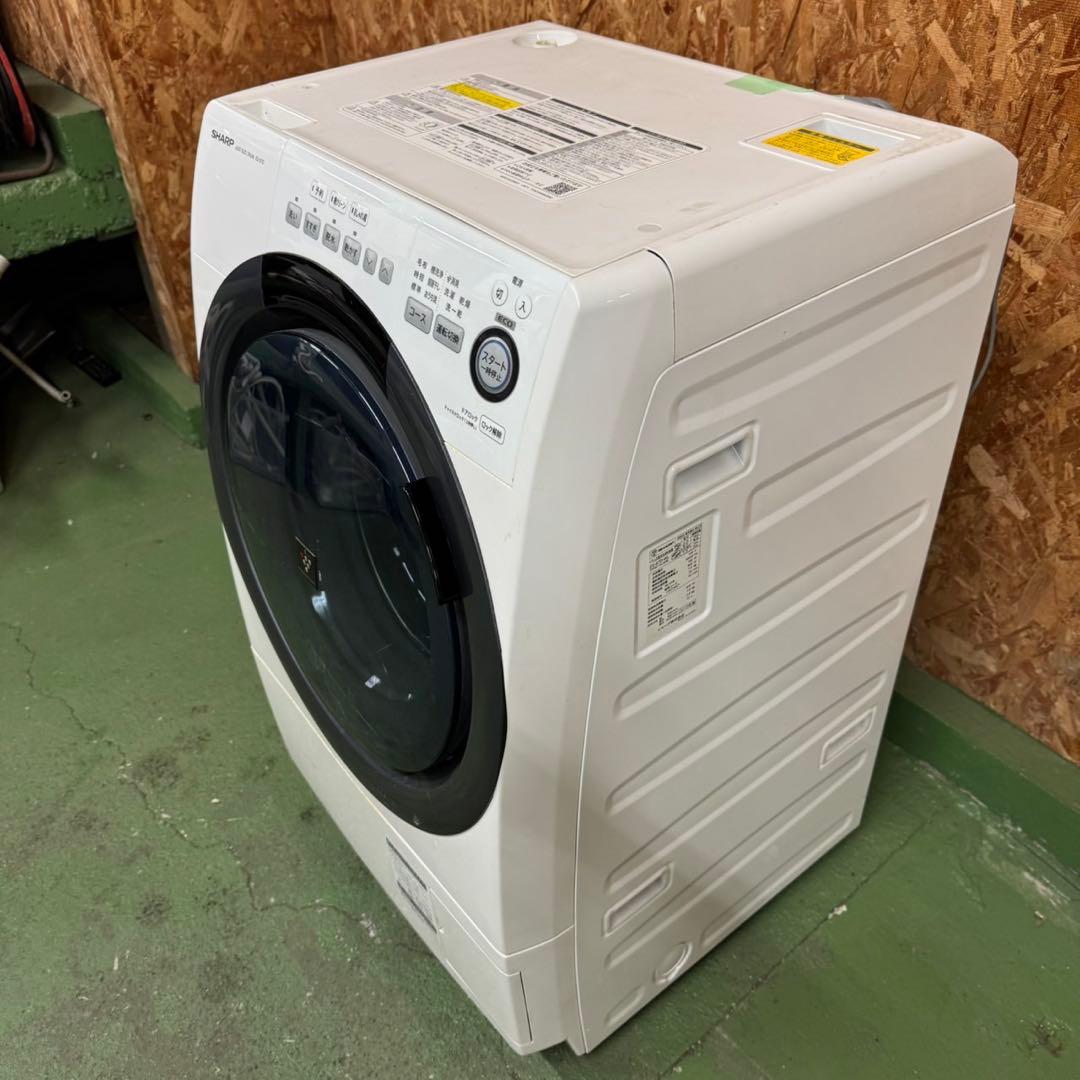 306 SHARP 洗濯機　ドラム式　コンパクト　一人暮らし　左開き　極美品