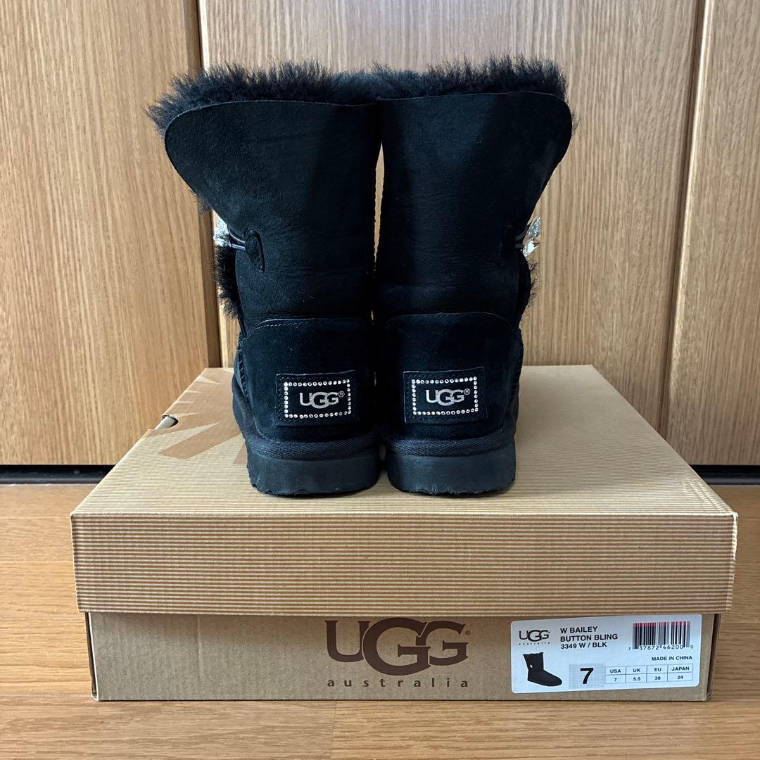 UGG アグ　ムートンブーツ　スワロフスキー(24cm)