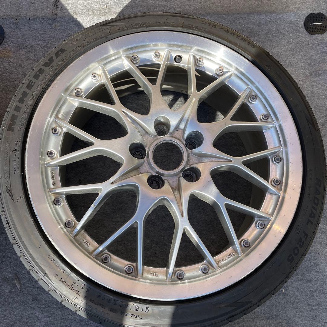 アルミ　ホイール 18×7.5JJ ET42 5H PCD114.3 バリ溝