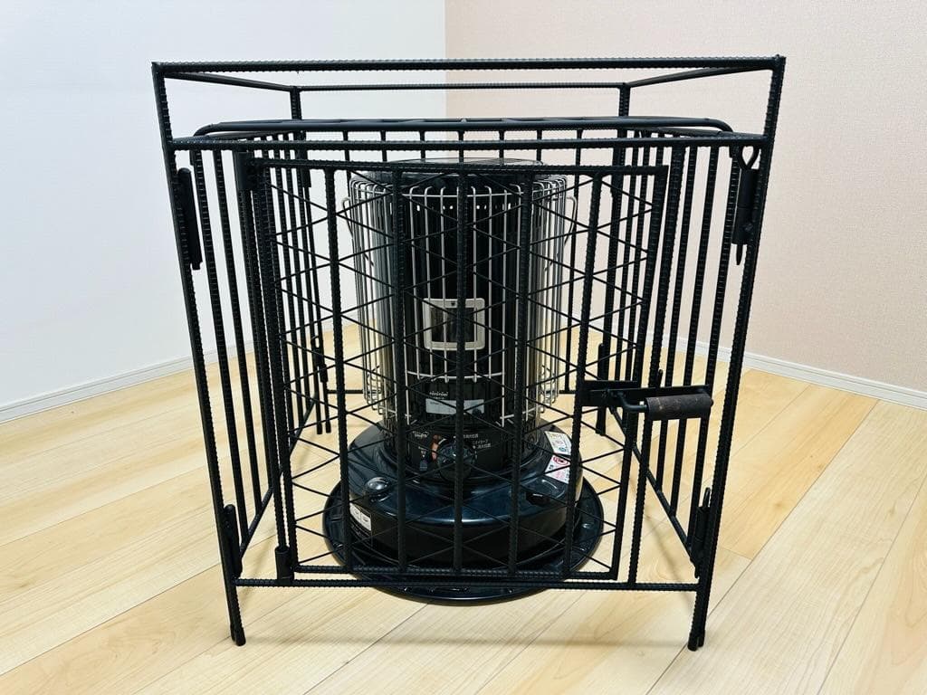 トヨトミ KS-67H対応 ストーブガード 菱形デザイン アイアン ハンドメイド