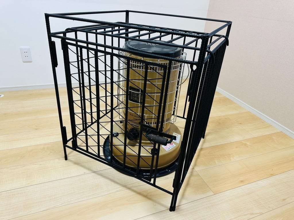 トヨトミ KS-67H対応 ストーブガード 菱形デザイン アイアン ハンドメイド