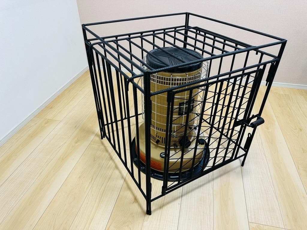 トヨトミ KS-67H対応 ストーブガード 菱形デザイン アイアン ハンドメイド