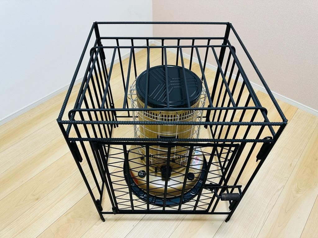 トヨトミ KS-67H対応 ストーブガード 菱形デザイン アイアン ハンドメイド