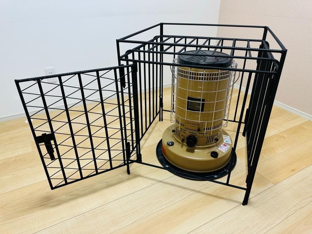 トヨトミ KS-67H対応 ストーブガード 菱形デザイン アイアン ハンドメイド