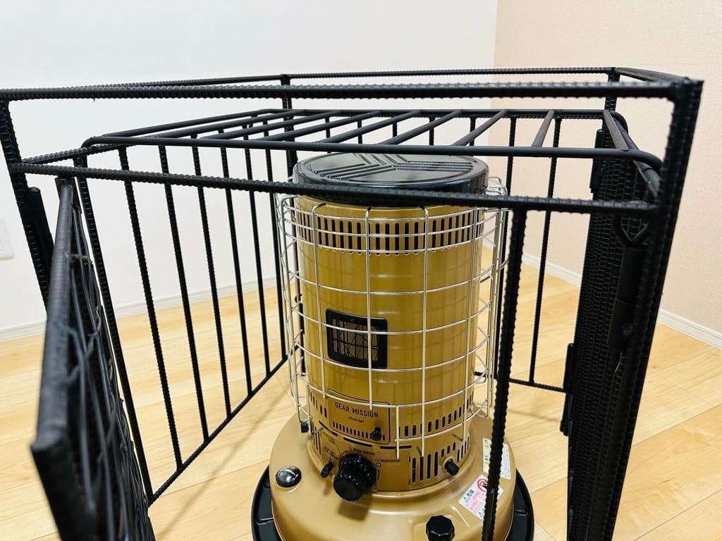 トヨトミ KS-67H対応 ストーブガード 菱形デザイン アイアン ハンドメイド