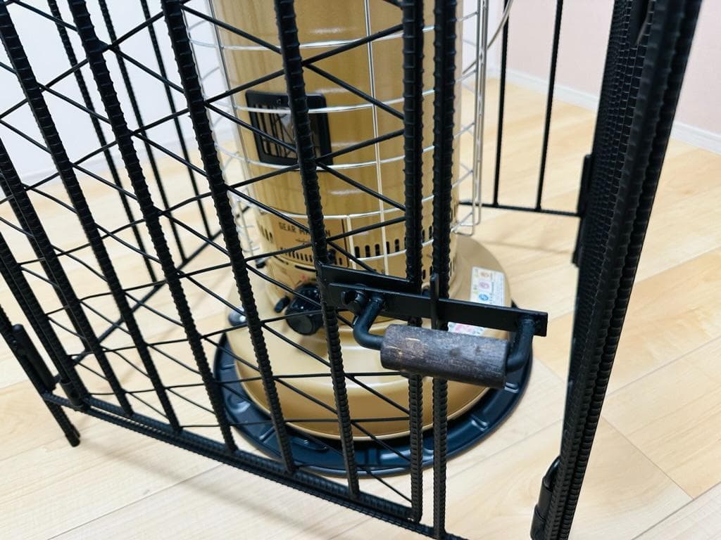 トヨトミ KS-67H対応 ストーブガード 菱形デザイン アイアン ハンドメイド