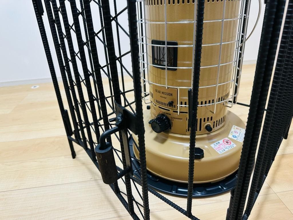 トヨトミ KS-67H対応 ストーブガード 菱形デザイン アイアン ハンドメイド