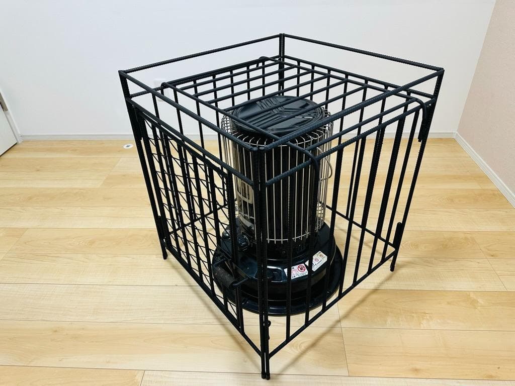 トヨトミ KS-67H対応 ストーブガード 菱形デザイン アイアン ハンドメイド