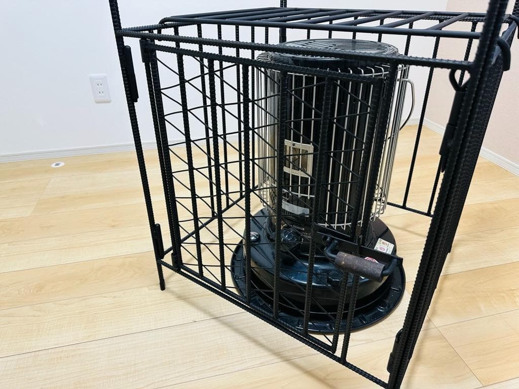 トヨトミ KS-67H対応 ストーブガード 菱形デザイン アイアン ハンドメイド