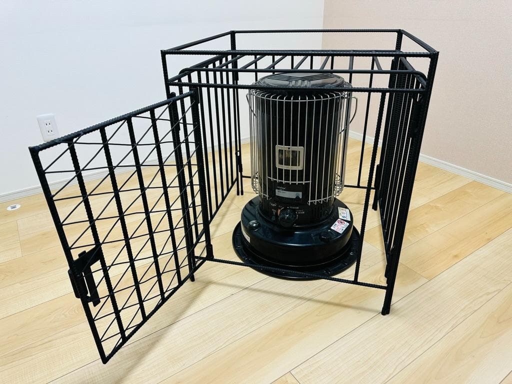 トヨトミ KS-67H対応 ストーブガード 菱形デザイン アイアン ハンドメイド