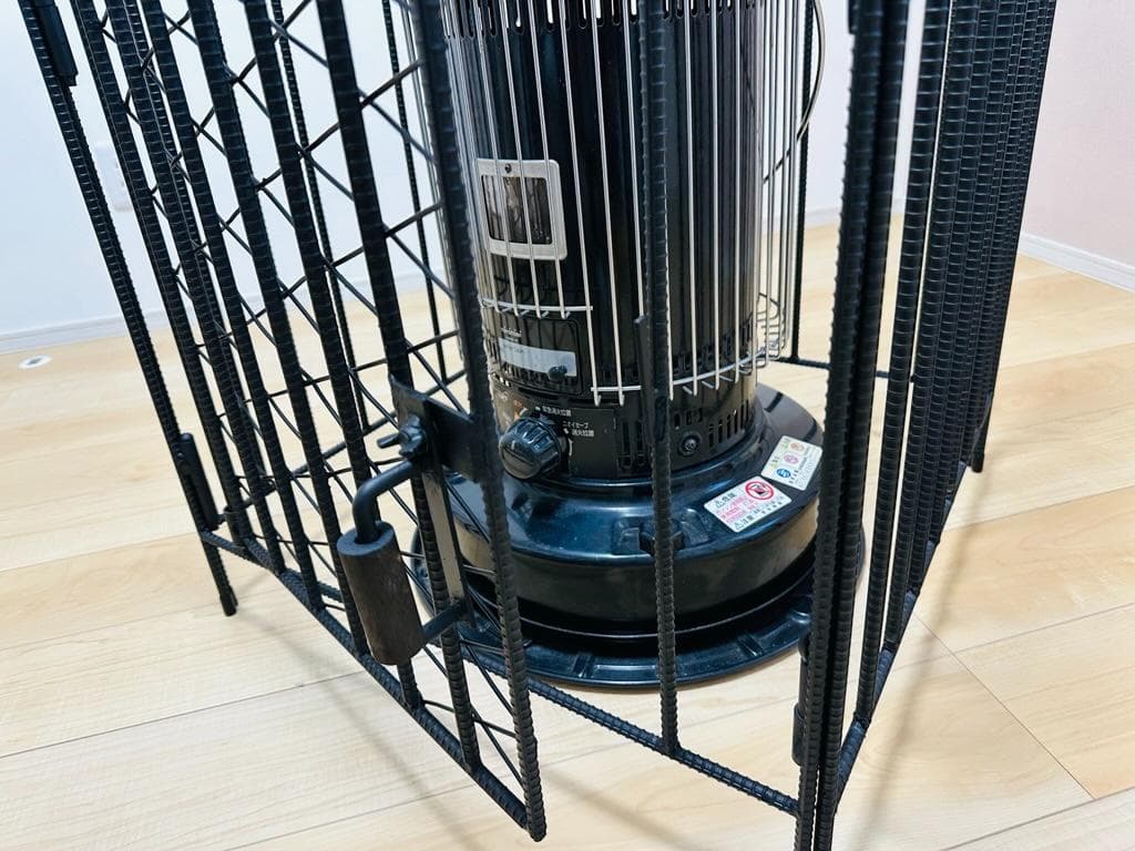 トヨトミ KS-67H対応 ストーブガード 菱形デザイン アイアン ハンドメイド