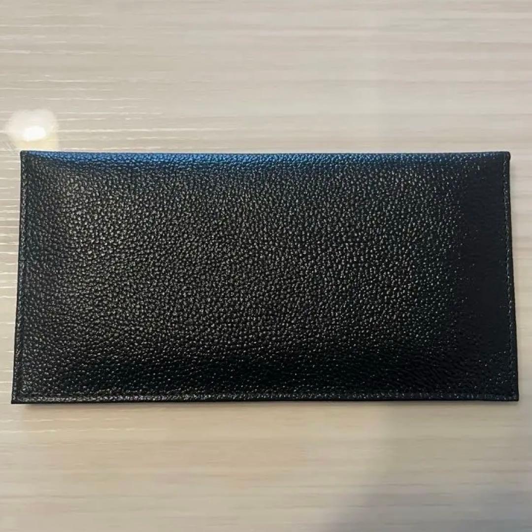 【新品・未使用】皇居 長財布　菊御紋　本革　ブラック