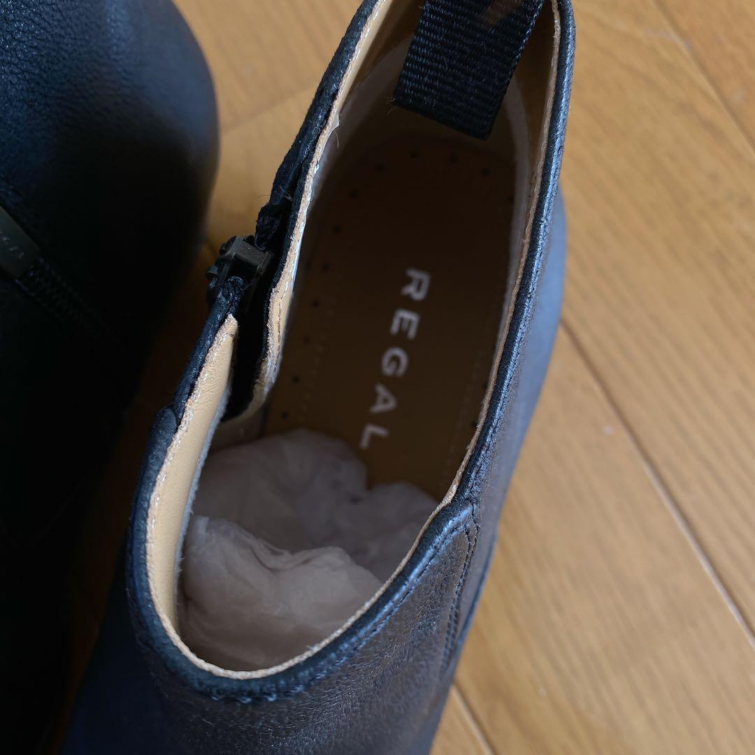 【新品】値下げ！リーガル ショートブーツ ブラック 23cm