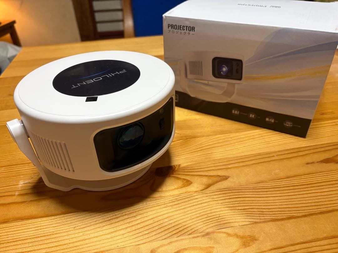 ウ*ン様 【ほぼ新品】Philoent 小型プロジェクター 家庭用-1080P