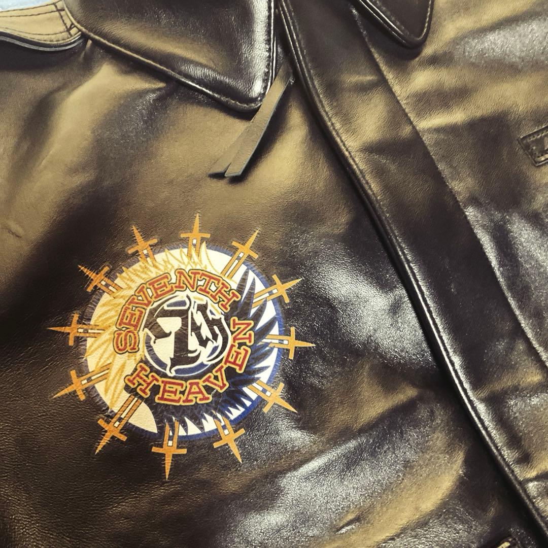 e*3様 AVIREX ファイナルファンタジーⅦ コラボ　A2レザーフライトジャ