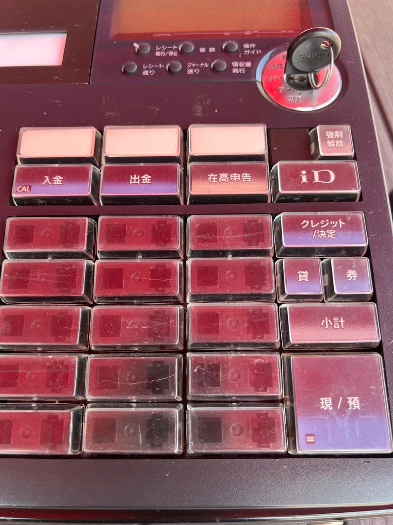 CASIO カシオTE-2500 レジ　レジスター　動作確認済　初期化済み