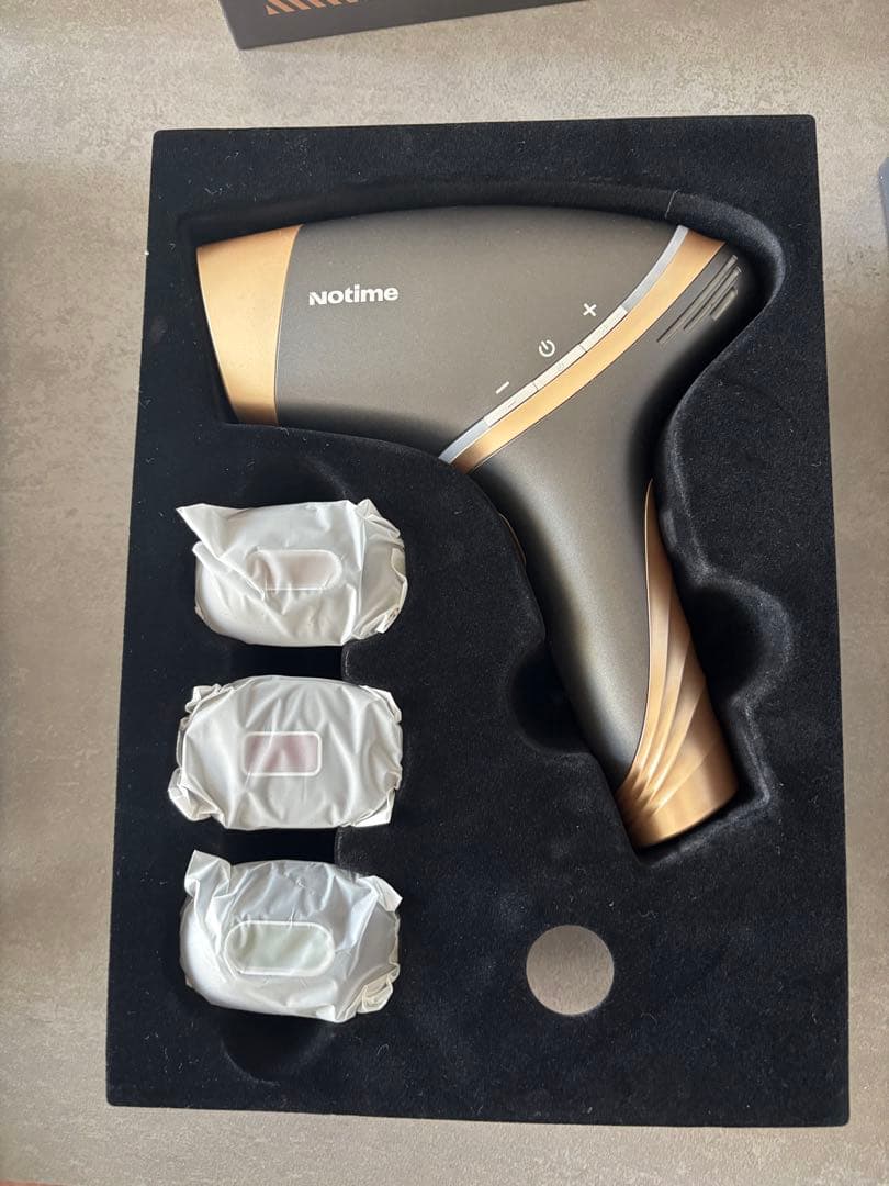 notime 脱毛器 ブラック/ゴールド