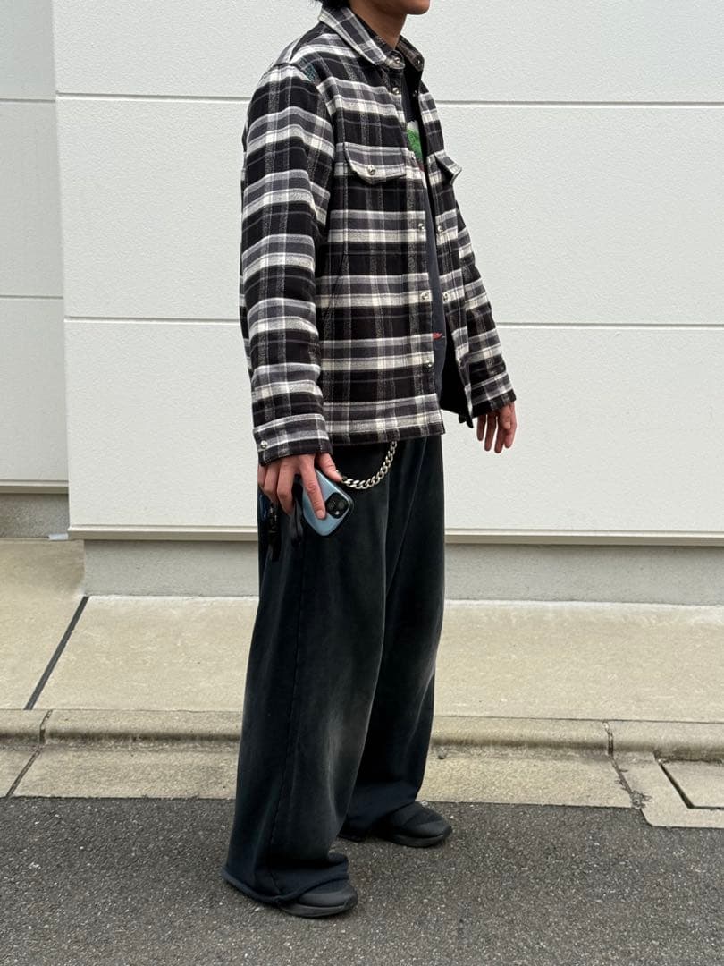 CHROME HEARTS クロムハーツ チェック シャツ ジャケット サイズL