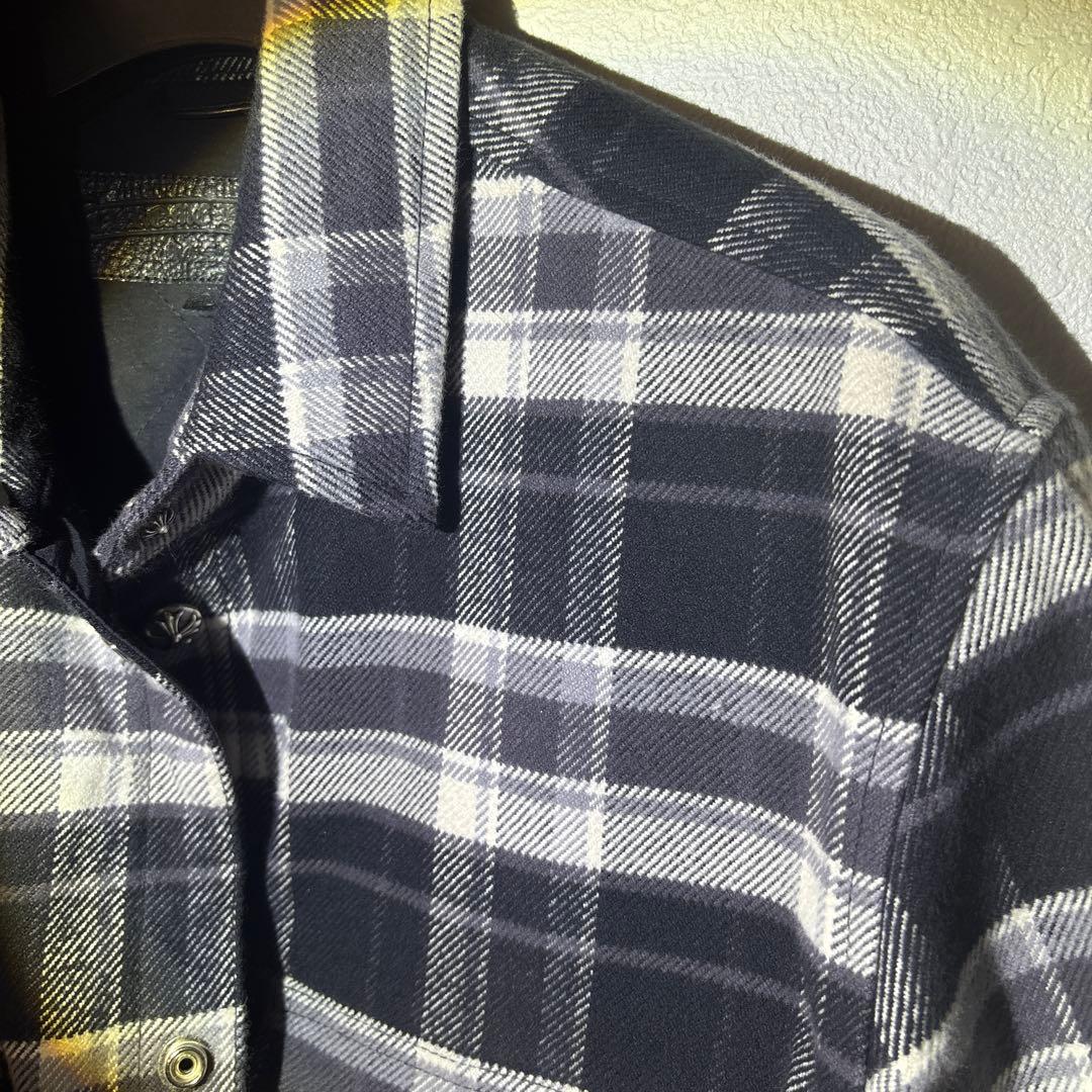 CHROME HEARTS クロムハーツ チェック シャツ ジャケット サイズL