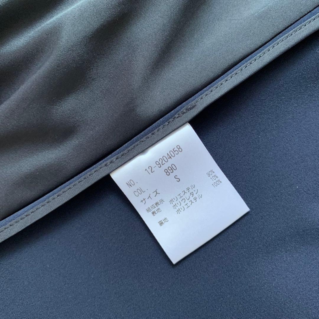 美品　PLST プラステ　ノーカラー　ストレッチスーツ　春夏　セットアップ　S