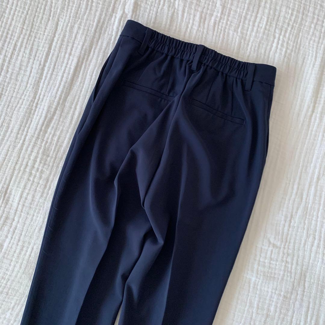 美品　PLST プラステ　ノーカラー　ストレッチスーツ　春夏　セットアップ　S