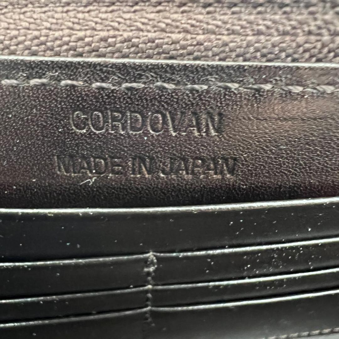 未使用品箱付 プレリー☆メンズ ジッピーウォレット 長財布 コードバン 本革 茶