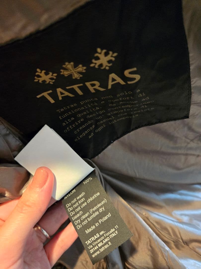 中古　タトラス　ダウンコート　茶系