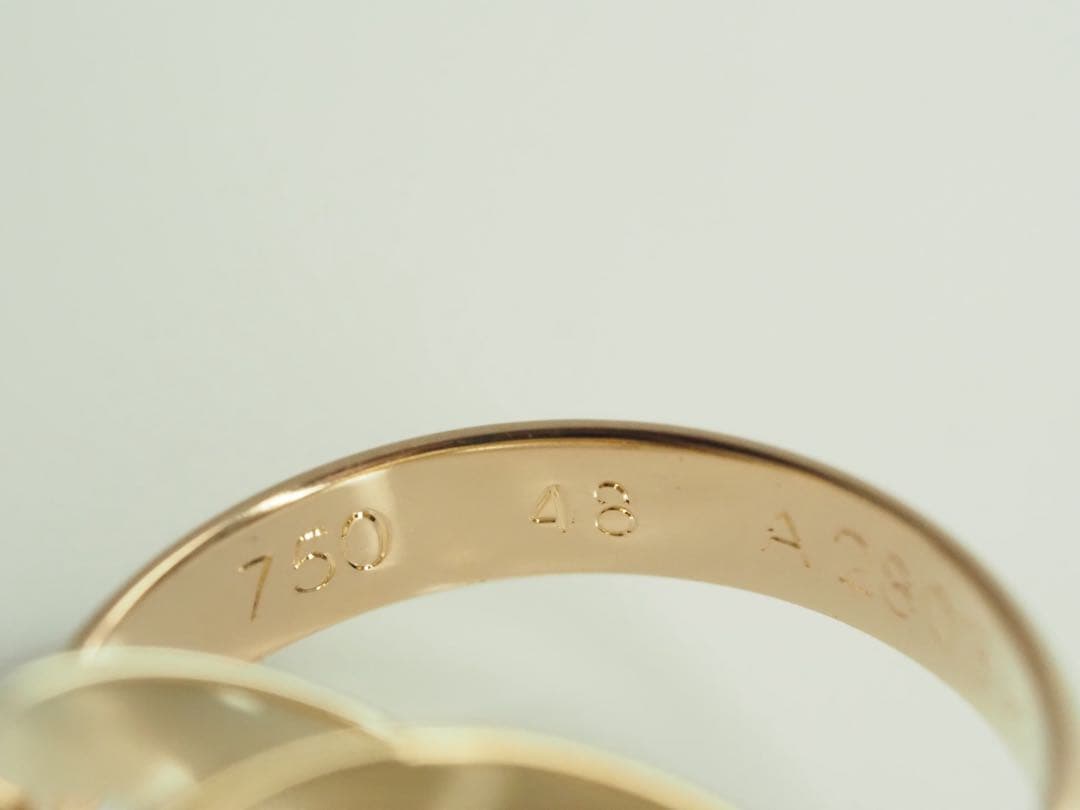 Cartier　カルティエ　トリニティリング 750YG/WG/PG 48号