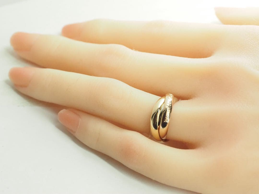 Cartier　カルティエ　トリニティリング 750YG/WG/PG 48号