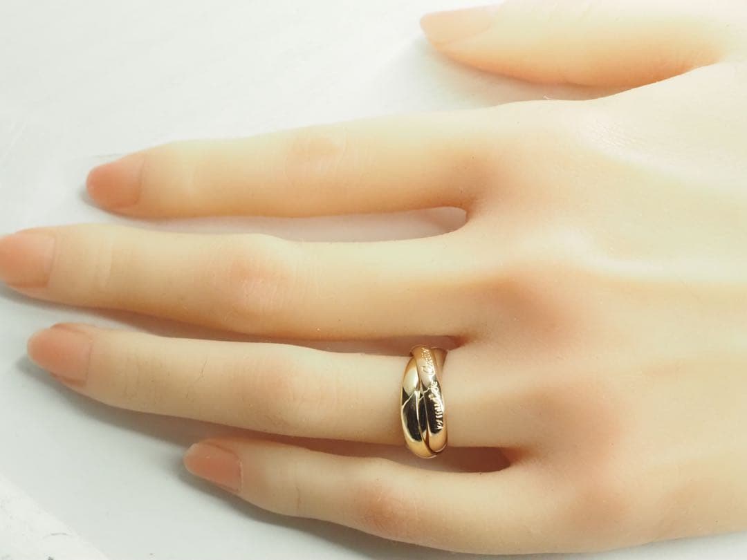 Cartier　カルティエ　トリニティリング 750YG/WG/PG 48号