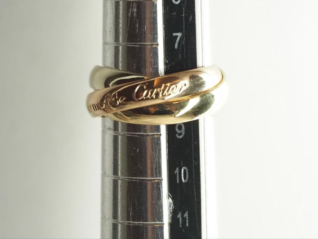 Cartier　カルティエ　トリニティリング 750YG/WG/PG 48号