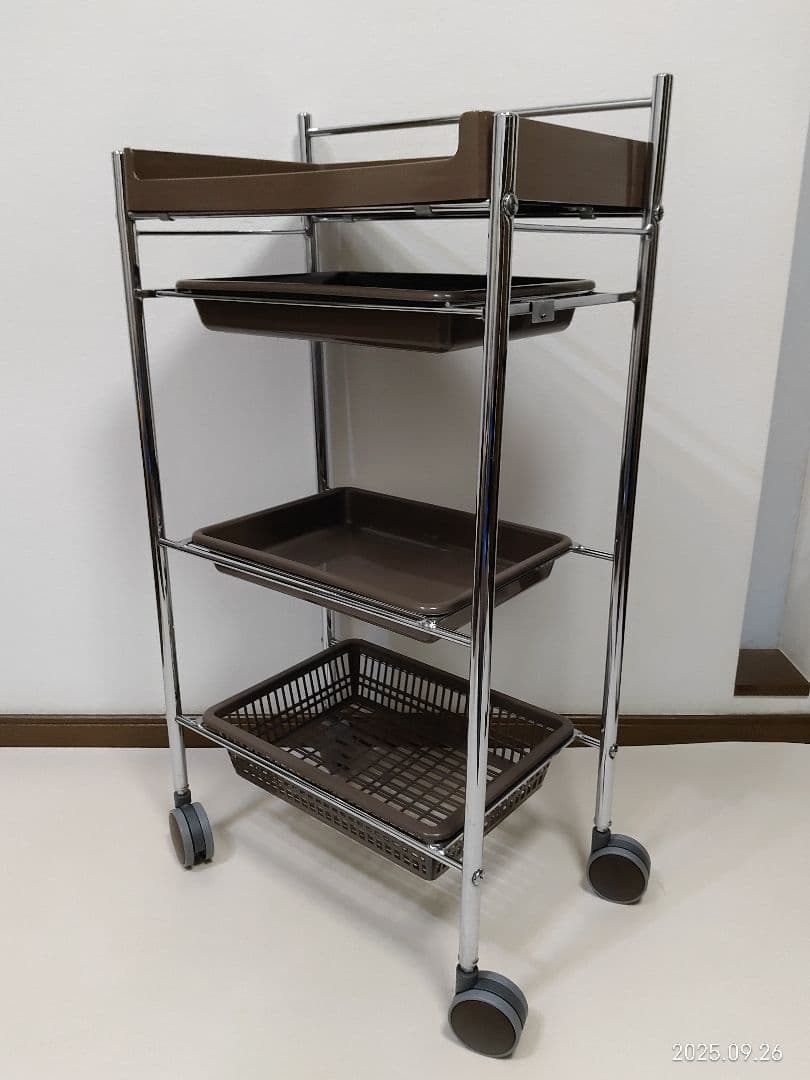 キャスター付き ワゴン台　　 美容師　理容師 コンパクトセット台