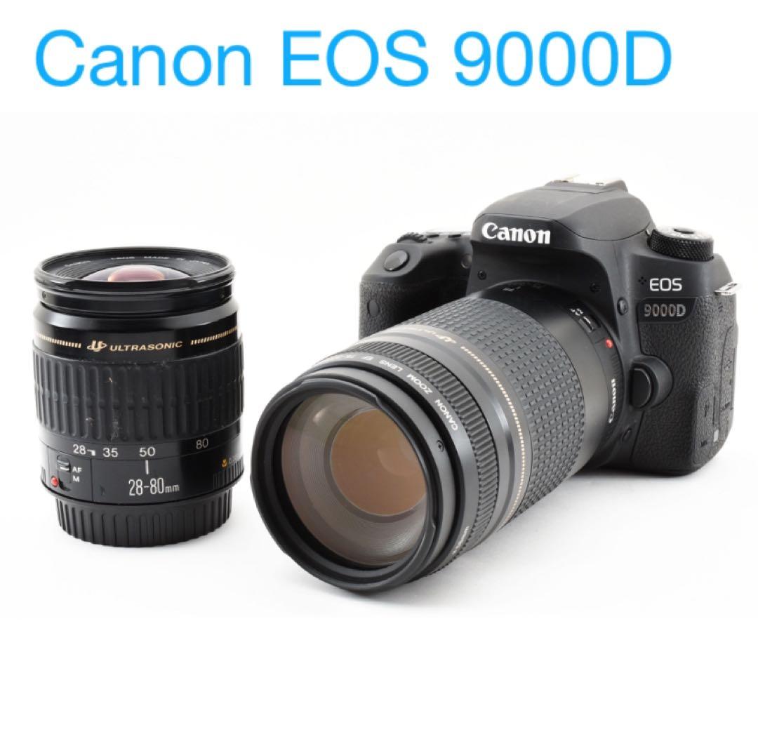 一眼レフカメラ Canon EOS 9000D標準&望遠ダブルレンズセット/