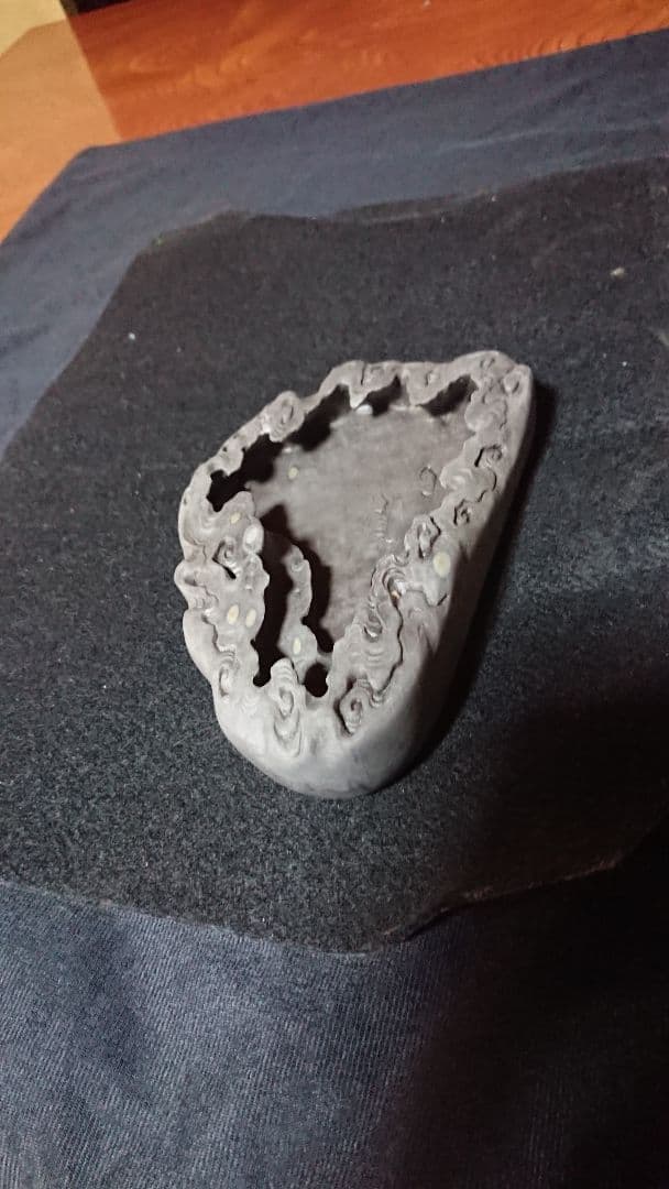 硯 装飾硯 眼 端渓