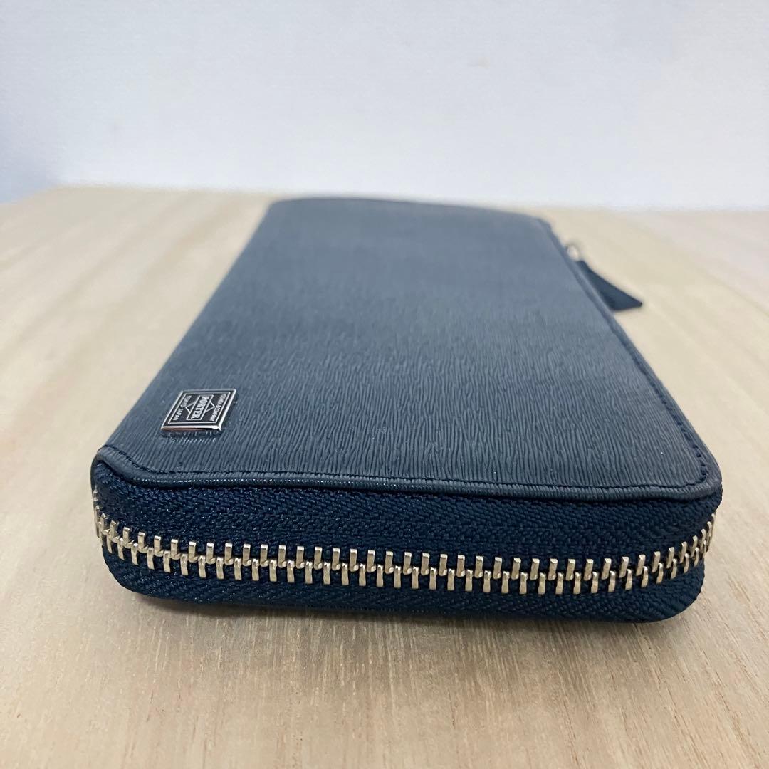 訳あり未使用✨ ポーター PORTER カレント L字ZIP 長財布 ネイビー
