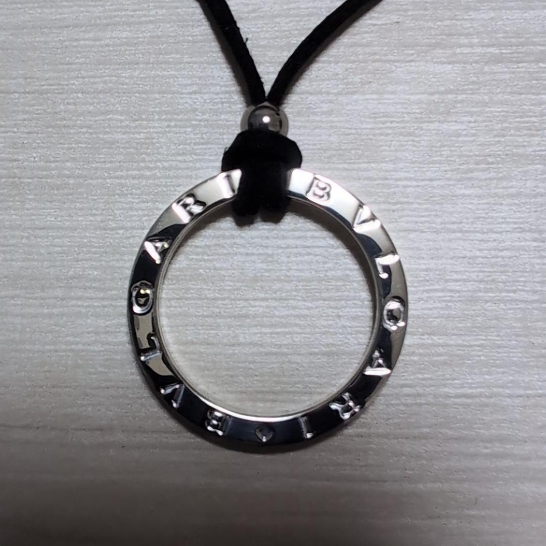 極美品 BVLGARI ブルガリシルバー キーリング チョーカー付 ネックレス