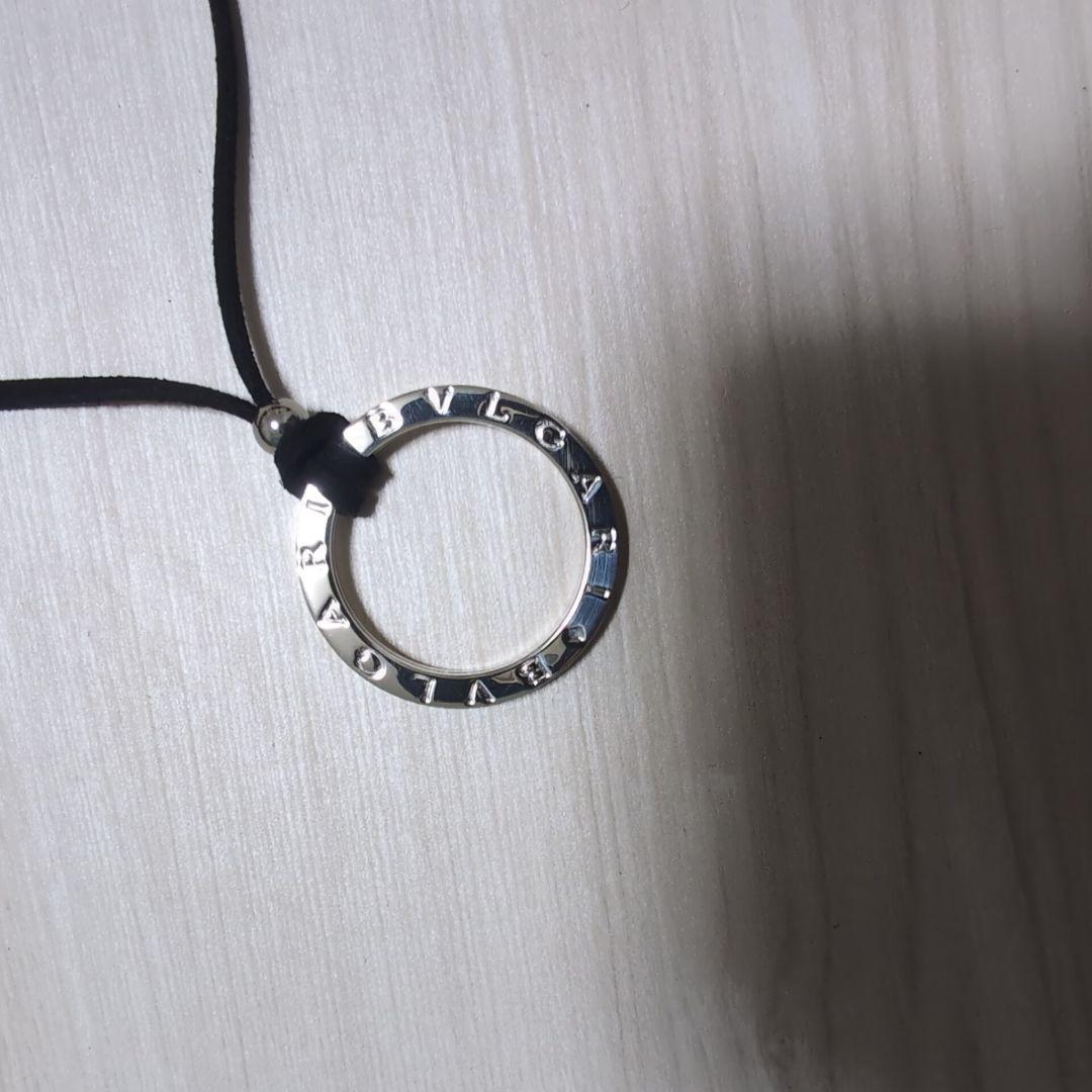極美品 BVLGARI ブルガリシルバー キーリング チョーカー付 ネックレス