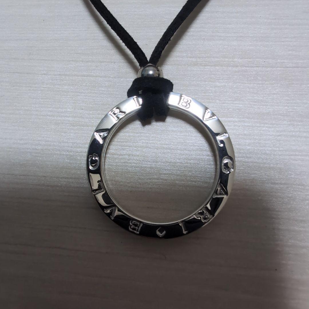 極美品 BVLGARI ブルガリシルバー キーリング チョーカー付 ネックレス
