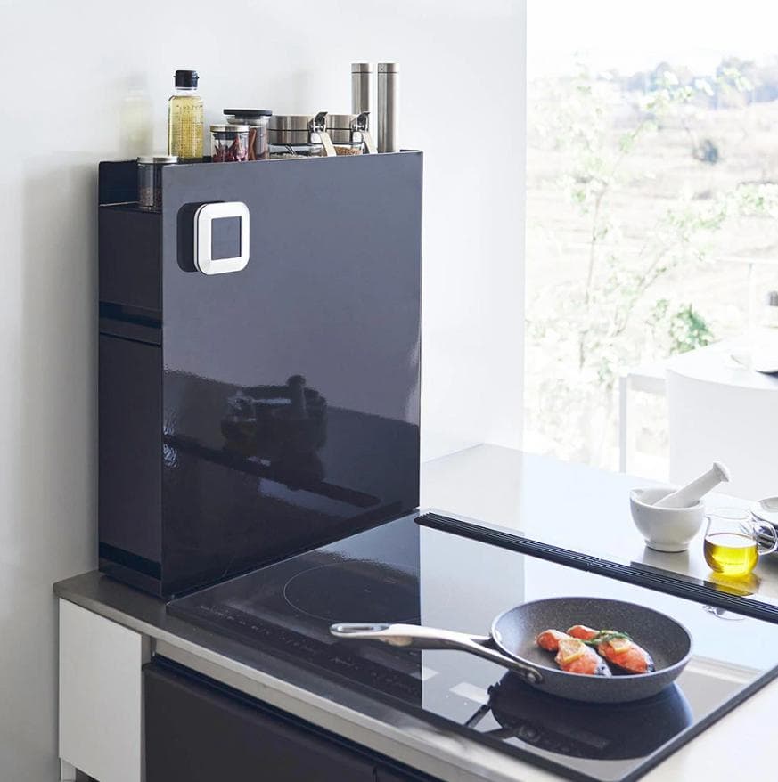 【定価15950円】tower 隠せる調味料ラック タワー 2段 ブラック