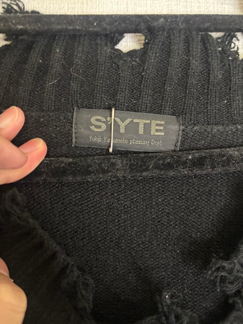 SYTE オーバーサイズ Vネックセーター　ヨウジヤマモト