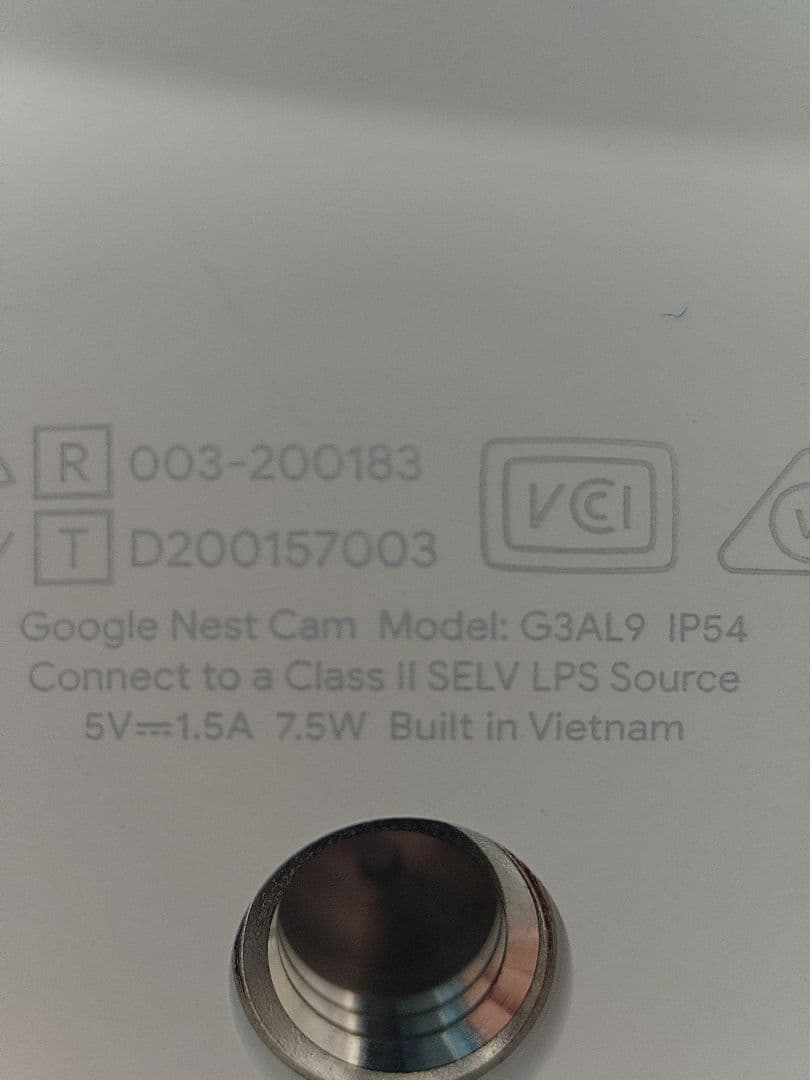 Google Nest Cam G3AL9 防犯カメラ ネストカム