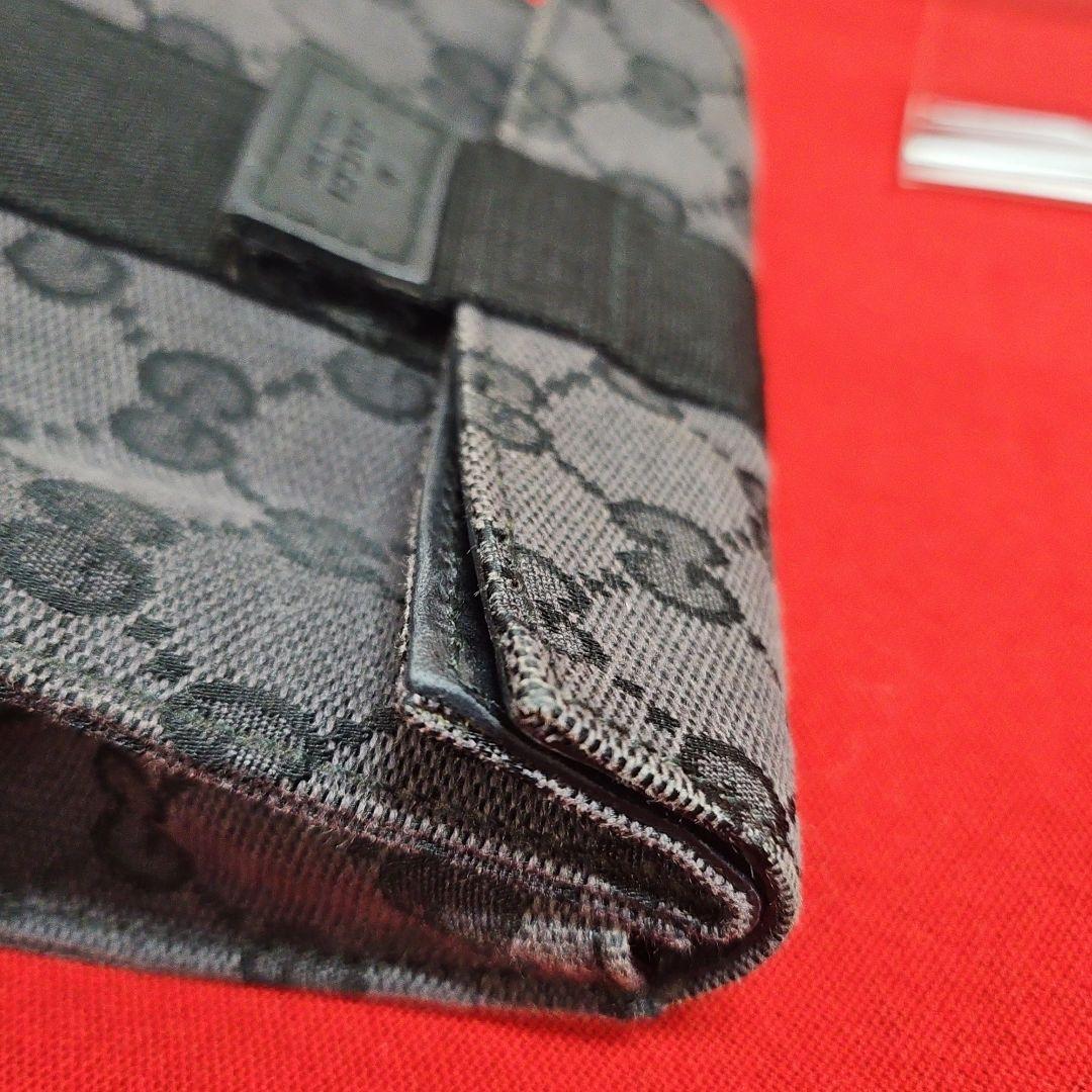 GUCCI グッチ ポーチ セカンドバッグ バニティ GGキャンバス ロゴ型押し