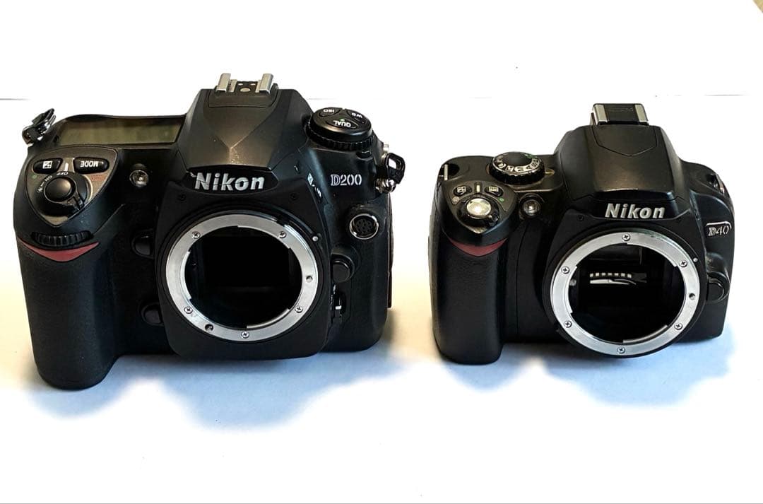 【Nikon】 D200／D40 デジタル一眼レフカメラ 2台セット