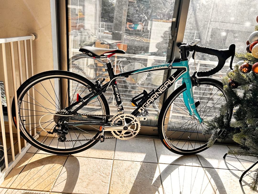 GARNEAU ブラック/ターコイズ ロードバイクジュニア用　24インチ