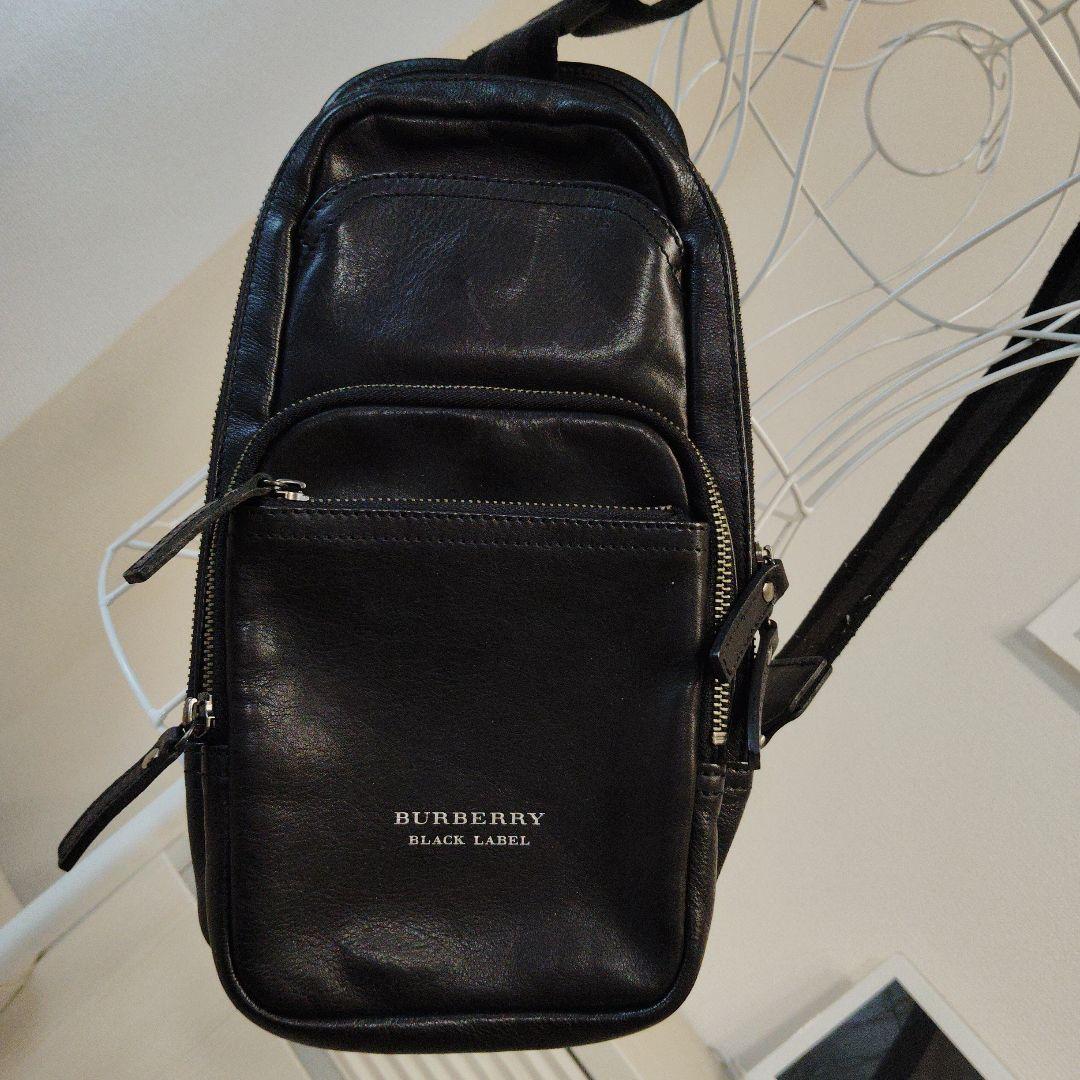 極希少★ BURBERRY バーバリー ブラックレーベル ボディバッグ 三陽商会