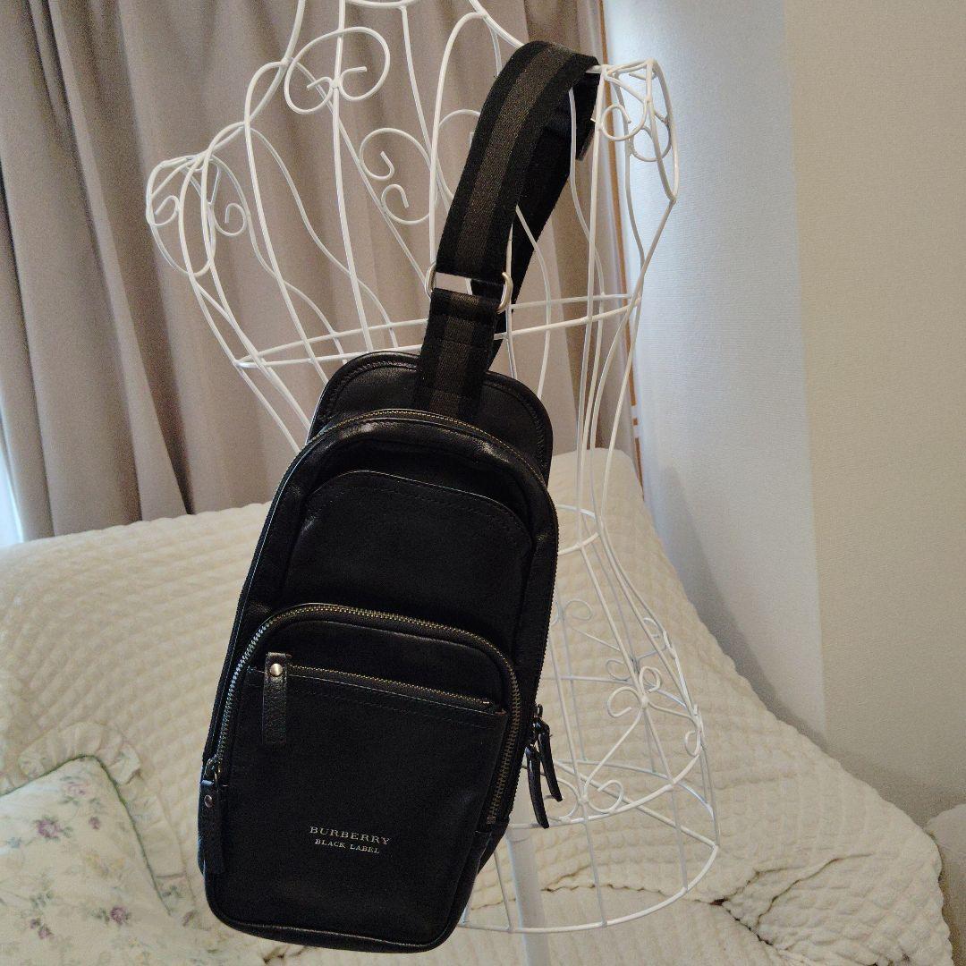 極希少★ BURBERRY バーバリー ブラックレーベル ボディバッグ 三陽商会