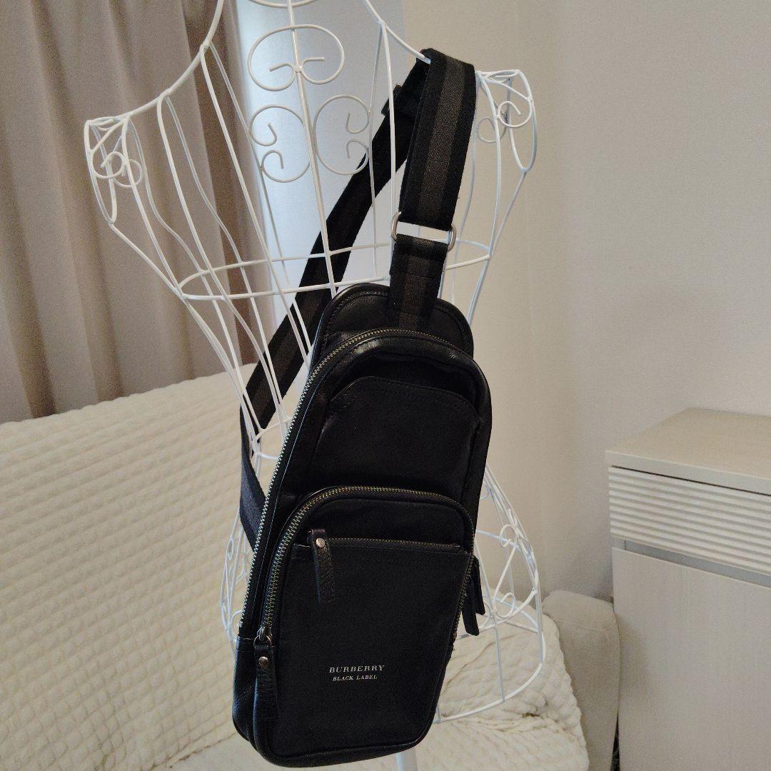 極希少★ BURBERRY バーバリー ブラックレーベル ボディバッグ 三陽商会