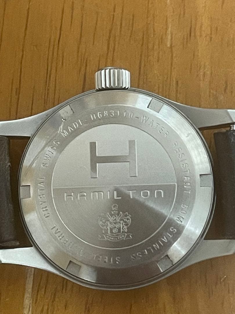 【希少⭐️ビンテージ】HAMILTON KHAKI腕時計 ブラック H683110